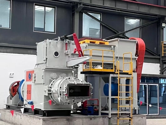 Automatische klei stenen maken machine vacuüm extruder EV50 model