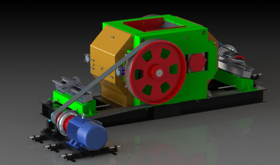 BBT-van de het Materiaal de Dubbele Rol van de Mineralenverwerking Aangepaste Maalmachine van de de Hamermolen