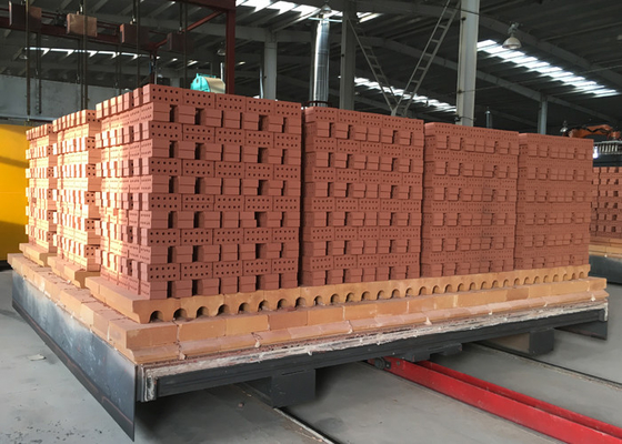 De volledige automatische rode baksteen stak van de de baksteentunnel van de steenovenklei de technologie van de de oveninstallatie in Bangladesh India in brand