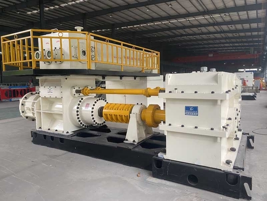 EV60A Tand van Clay Brick Forming Machine Mixing van de Koolstofstaal de Vacuümextruder