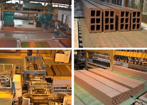 Rood Clay Hollow Full Automatic Block die tot Machine maken Vacuümextruder