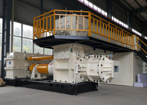Vacuümextruder van dieselmotor de Holle Clay Red Bricks Manufacturing Machine