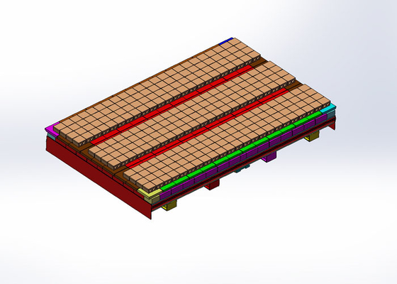 BBT Aangepast Clay Brick Tunnel Kiln Cart met Uitlaatsysteem