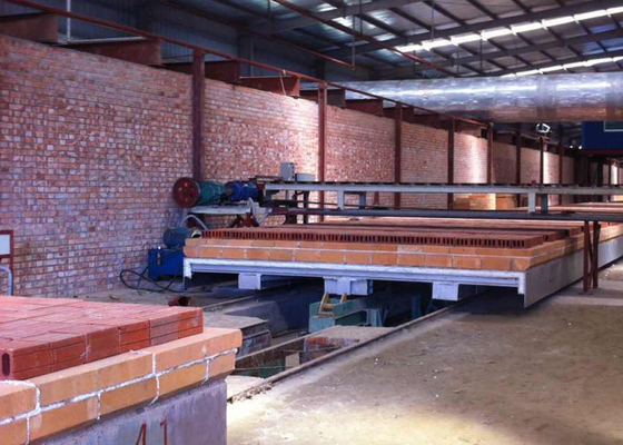 BBT Aangepast Clay Brick Tunnel Kiln Cart met Uitlaatsysteem