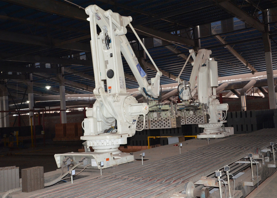 automatische het blokrobot die van de kleibaksteen het stapelen van machines voor de productielijn van de kleibaksteen plaatsen