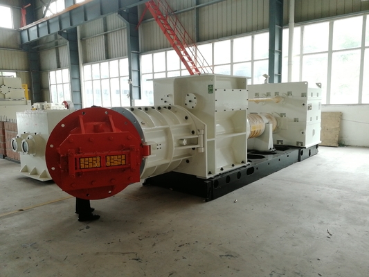 Tunneldroger Brick Vacuum Extruder Block Moulding Machine met een capaciteit van 100000