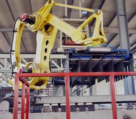 Economisch bodemklei gebakken bakstenen stapelmachine met 100000-200000pcs / dag capaciteit
