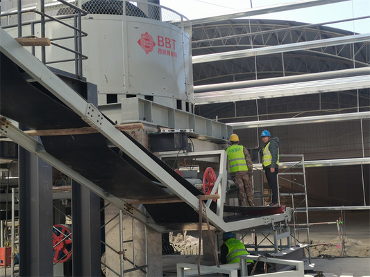 Automatische productielijn van kleienbakstenen Wet Pan Mill Machine met 8500kg inner rolgewicht