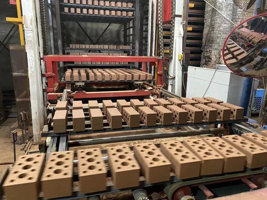 auto klei holle blokken droogkamer systeem baksteen laden en lossen systeem apparatuur